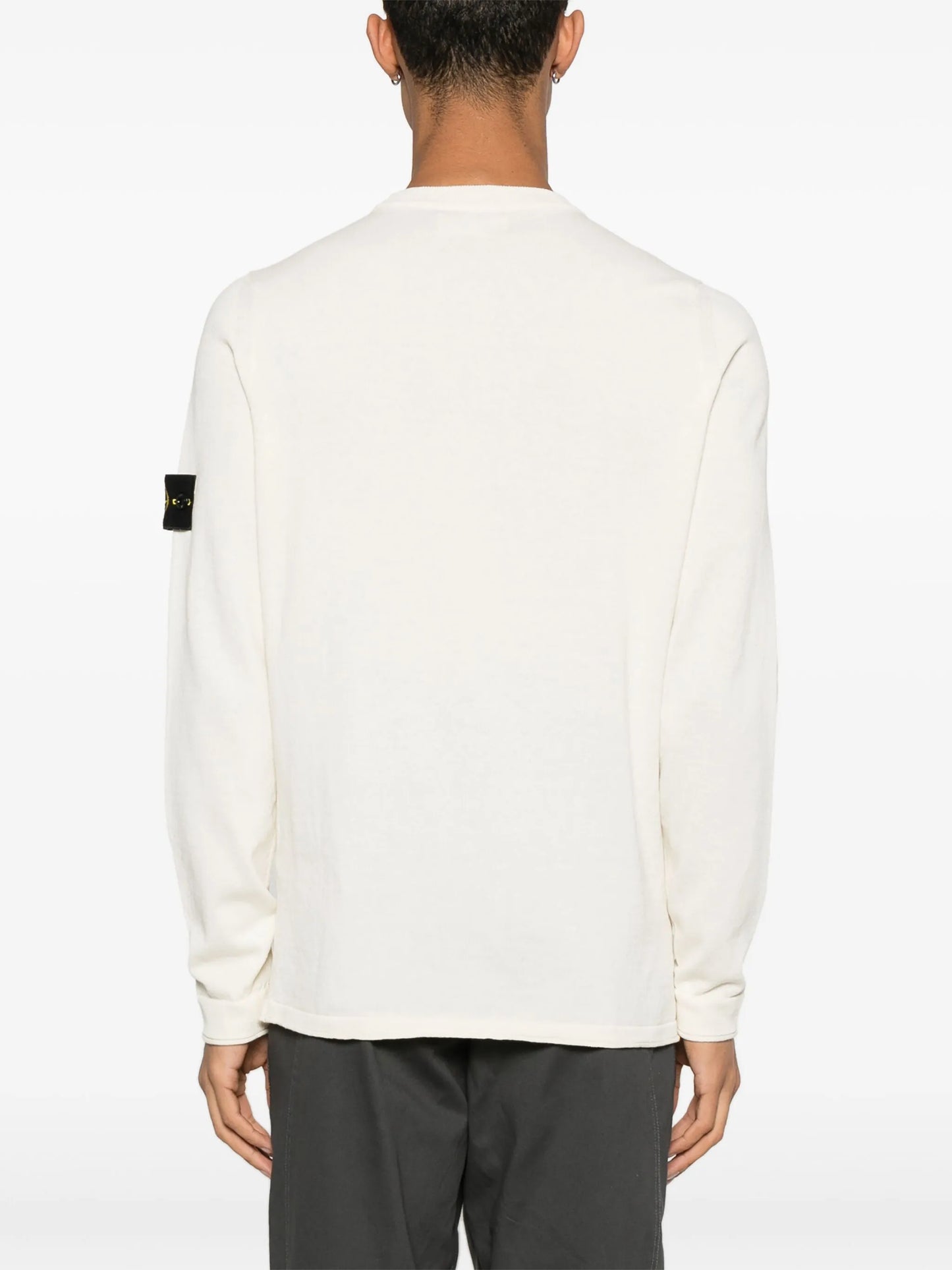 Stone Island Pull Col Rond Beige
