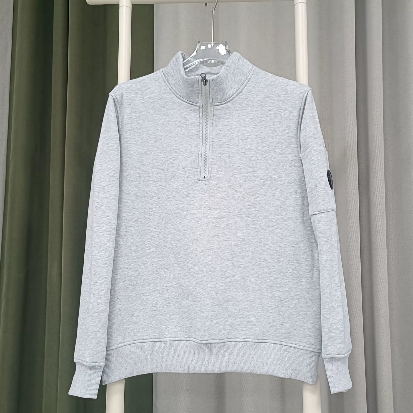 Gilet C.P Company Zip Quarter Gris