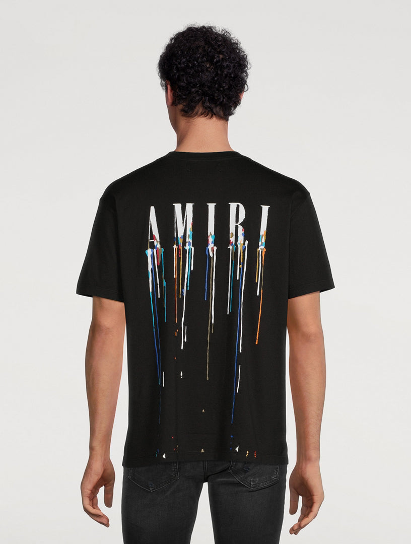 T-Shirt Amiri Noir Et Multicolore