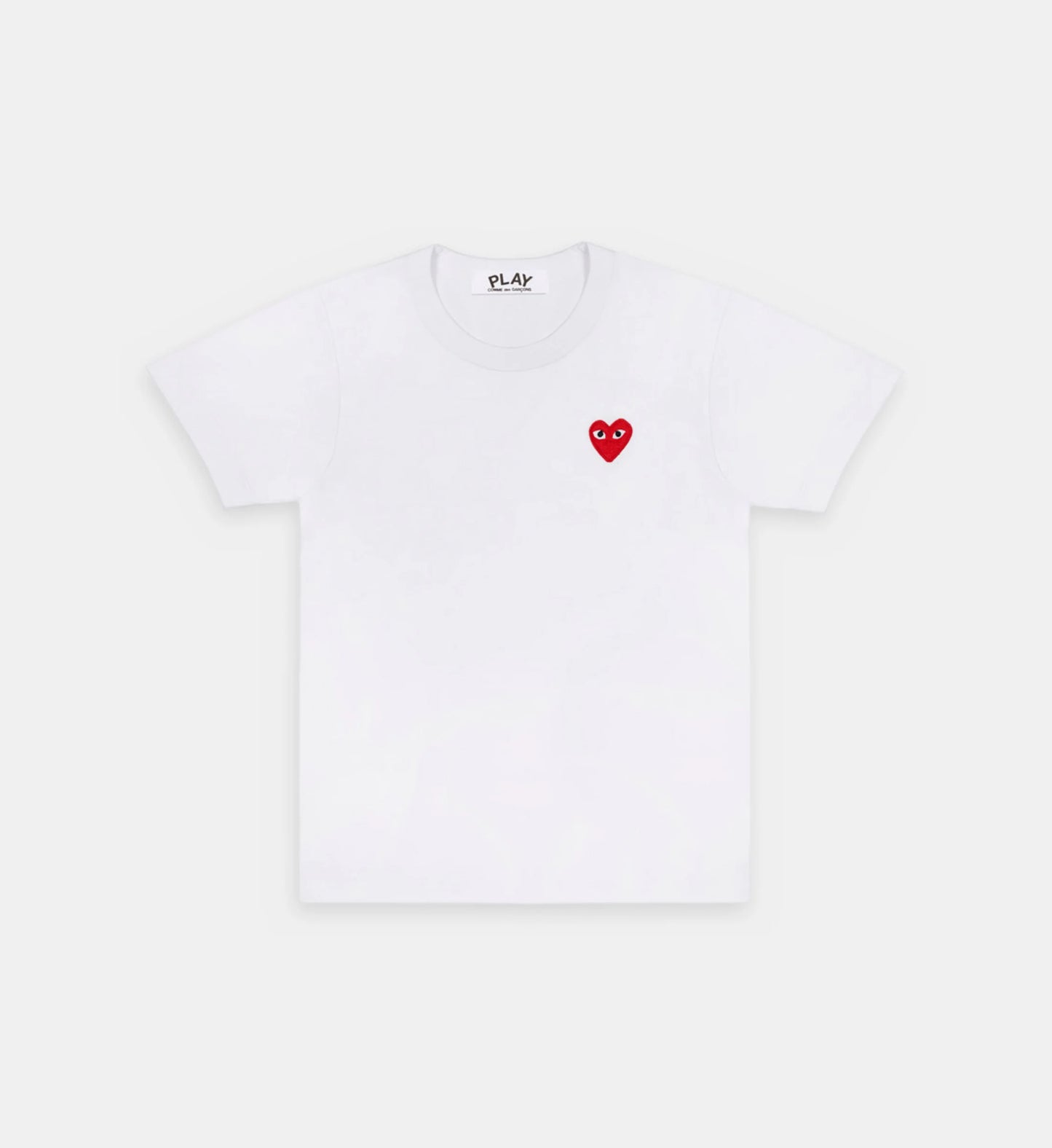 T-Shirt CDG Blanc Logo Rouge