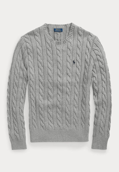 Pull Ralph Lauren En Laine Gris