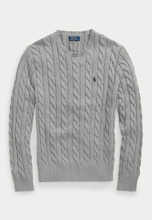Pull Ralph Lauren En Laine Gris
