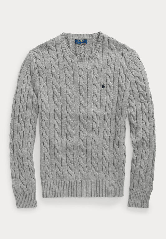 Pull Ralph Lauren En Laine Gris
