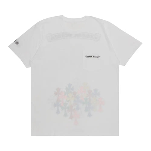 T-Shirt Chrome Heart Blanc Et Multicolore