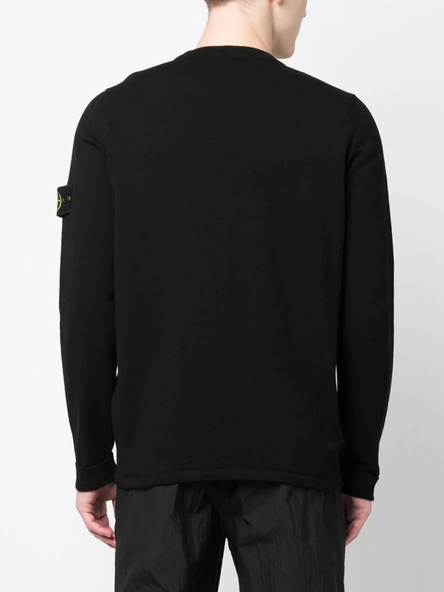 Stone Island Pull Col Rond Noir