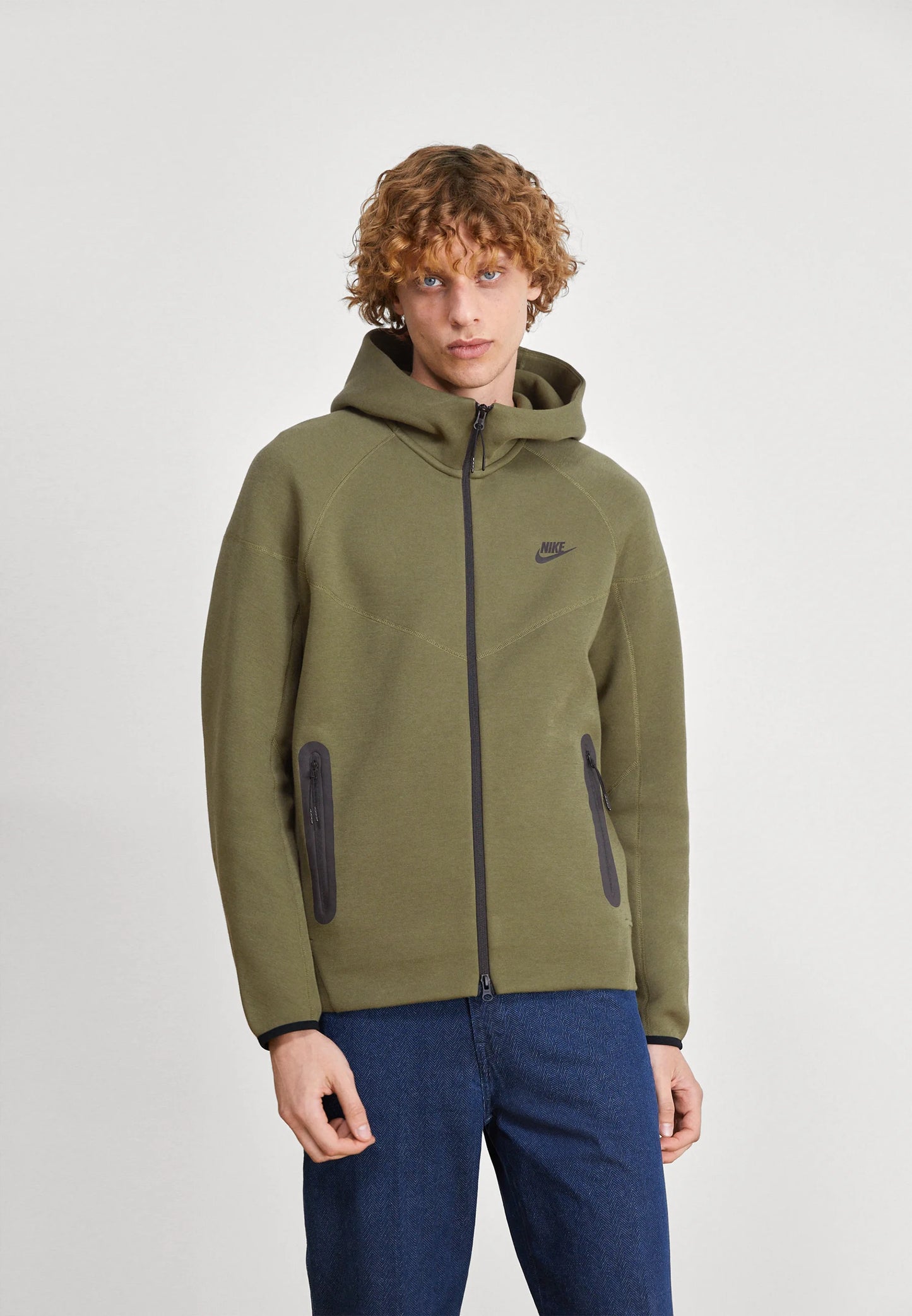 Nike Nouveau Tech Fleece Zippé Vert Kaki