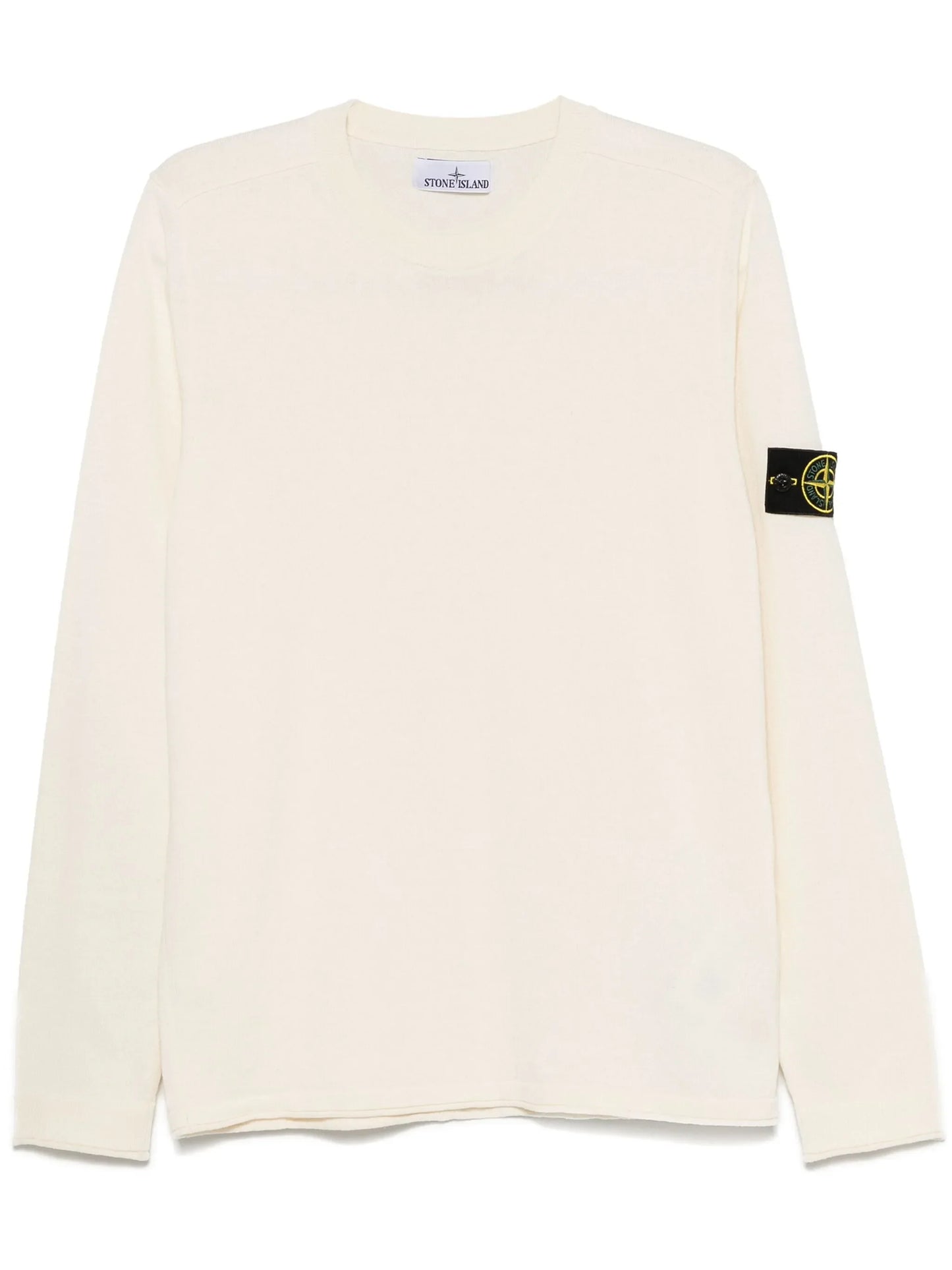 Stone Island Pull Col Rond Beige