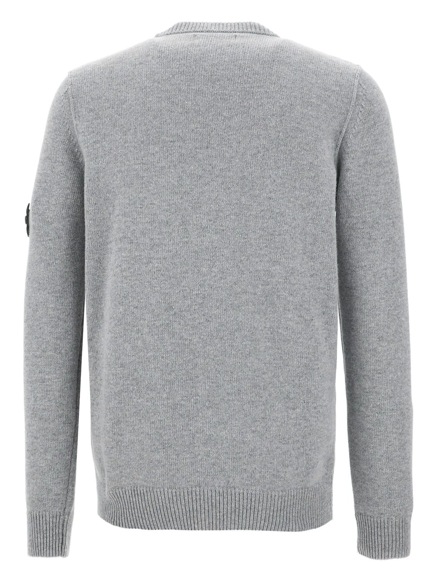 Stone Island Pull Col Rond Gris
