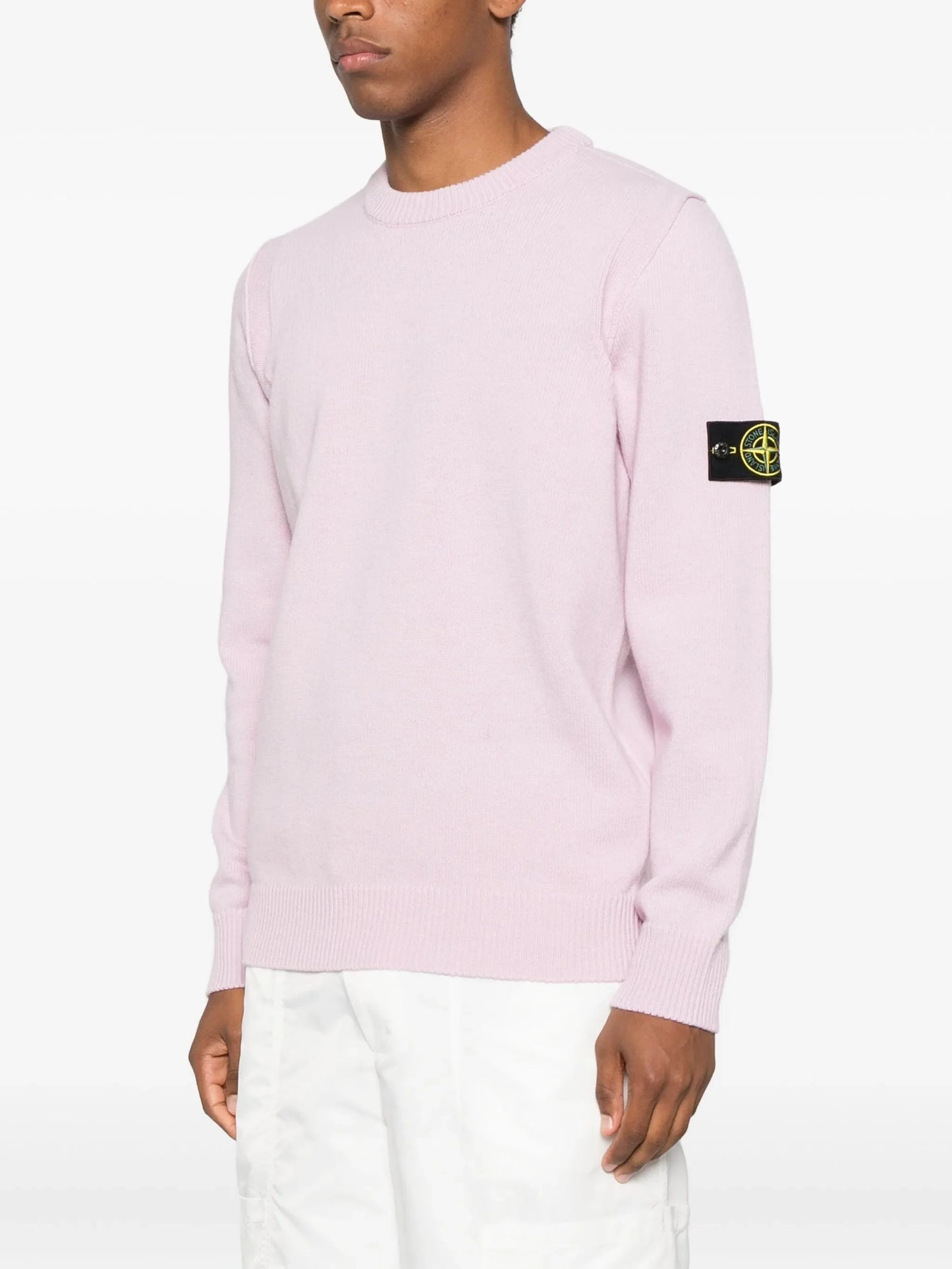 Stone Island Pull Col Rond Rose