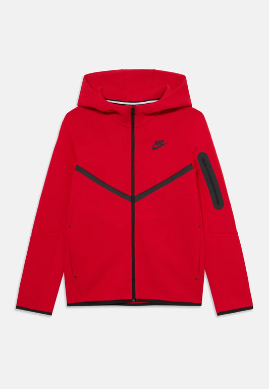 Nike Tech Fleece Zippé Rouge