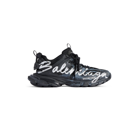 Balanciaga Track Noir Avec Logo Blanc