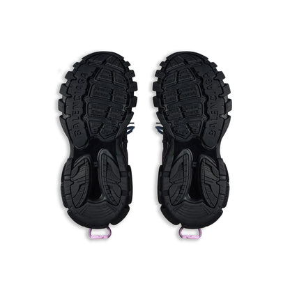 Balanciaga Track Noir Avec Laces Rose Et Bleue