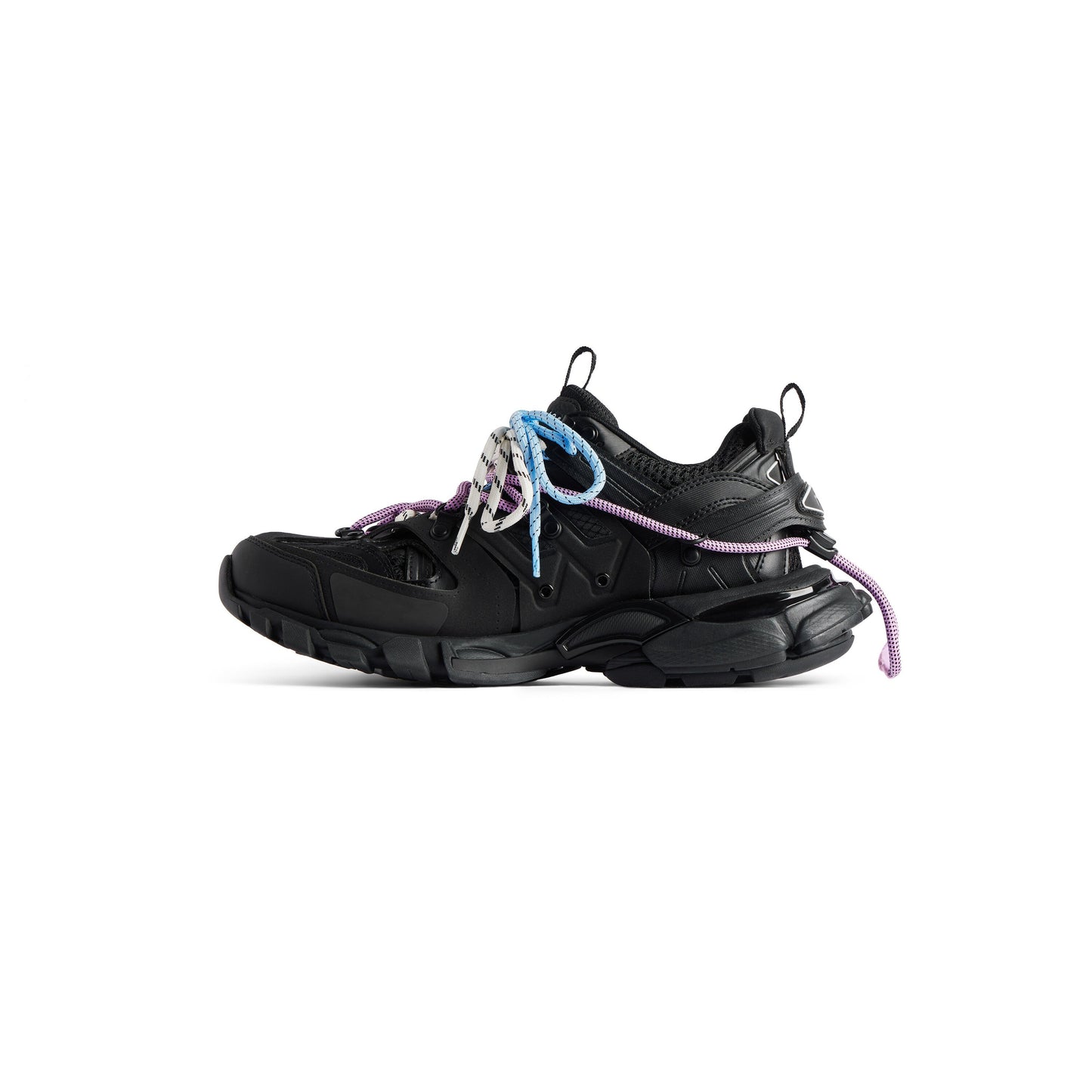 Balanciaga Track Noir Avec Laces Rose Et Bleue