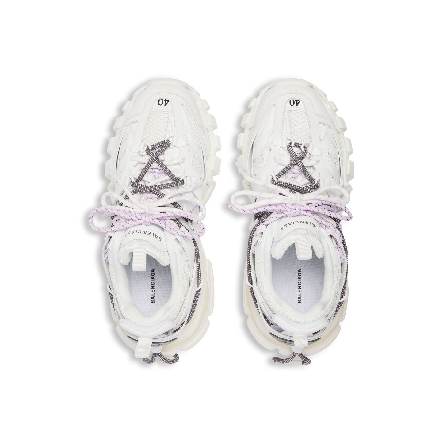 Balanciaga Track Blanc Avec Laces Blanche et Lilas