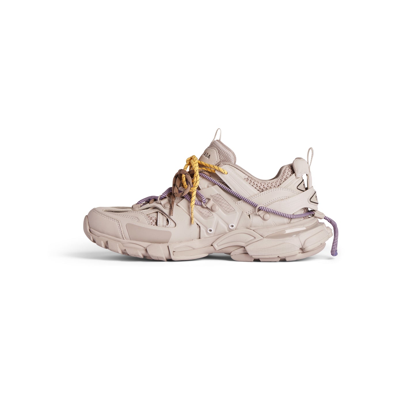Balanciaga Track Taupe Avec Laces Jaune Et Violette