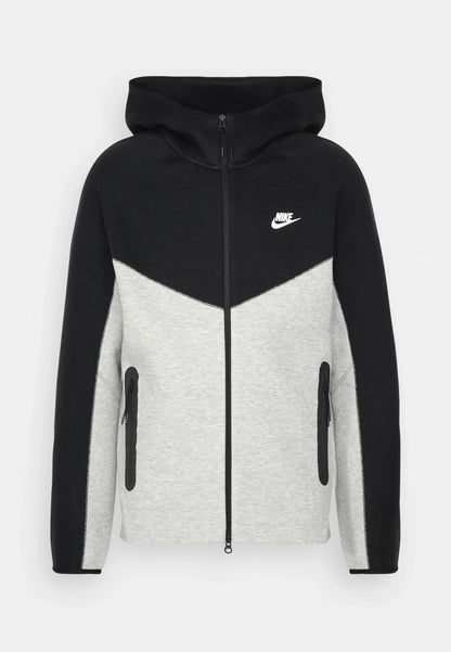 Nike Nouveau Tech Fleece Zippé Noir Et Gris