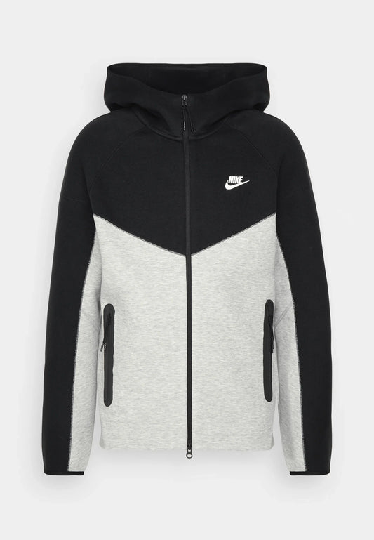 Nike Nouveau Tech Fleece Zippé Noir Et Gris