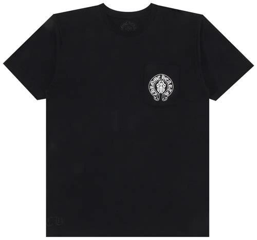 T-Shirt Chrome Heart Noir Drapeau US