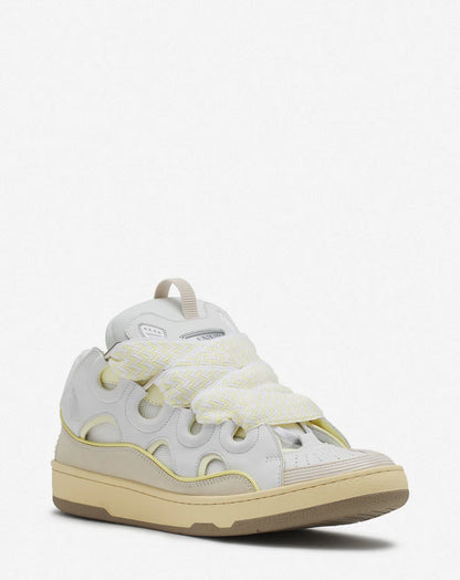 Lanvin Curb Blanc Et Jaune