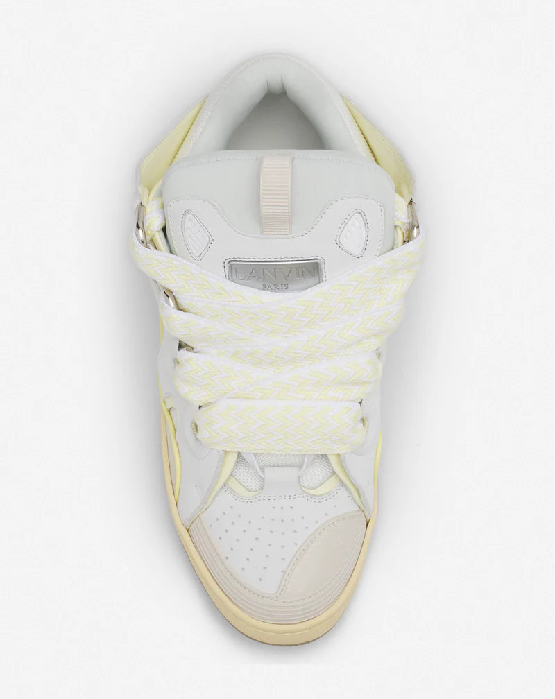 Lanvin Curb Blanc Et Jaune