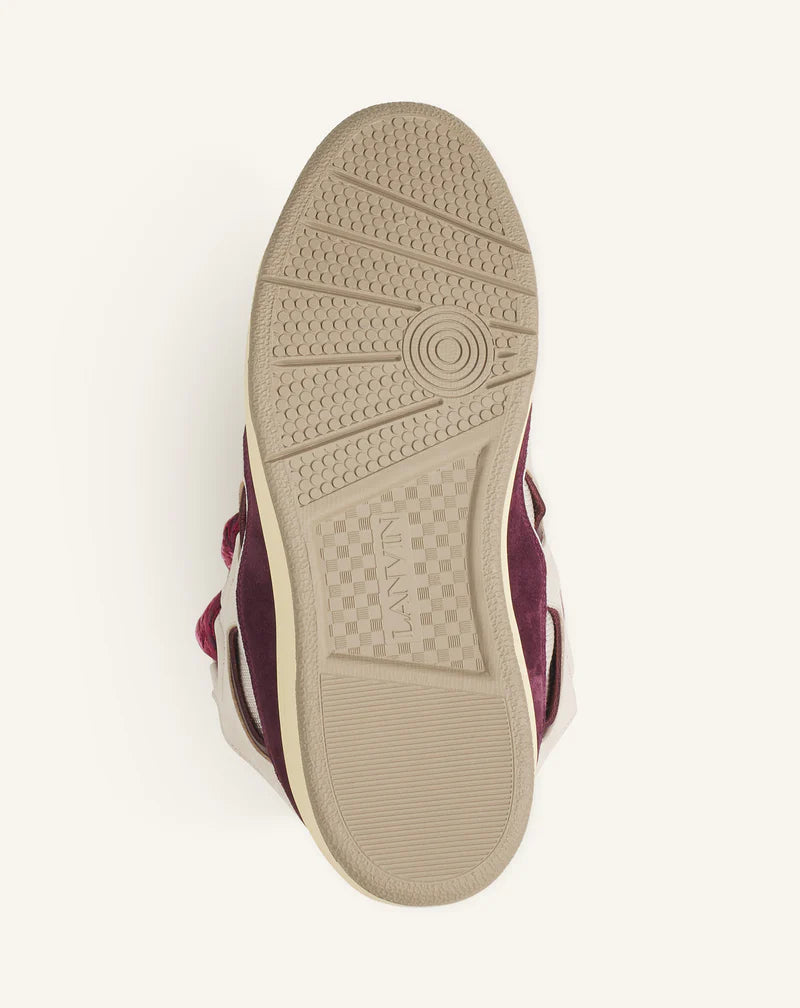 Lanvin Curb Beige Et Bordeaux