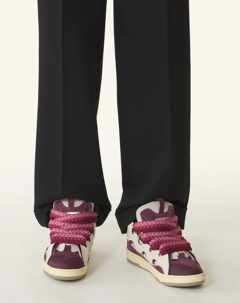 Lanvin Curb Beige Et Bordeaux