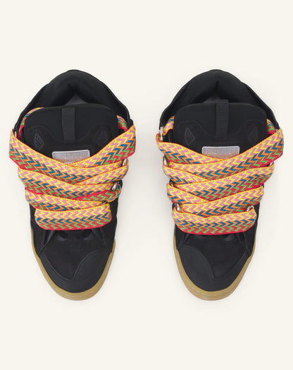 Lanvin Curb Noir Et Multicolore