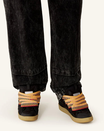 Lanvin Curb Noir Et Multicolore