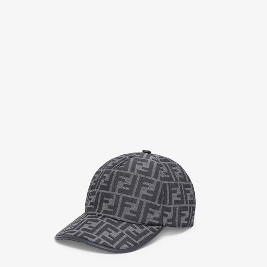 Fendi Casquette en nylon FF Gris Et Noir