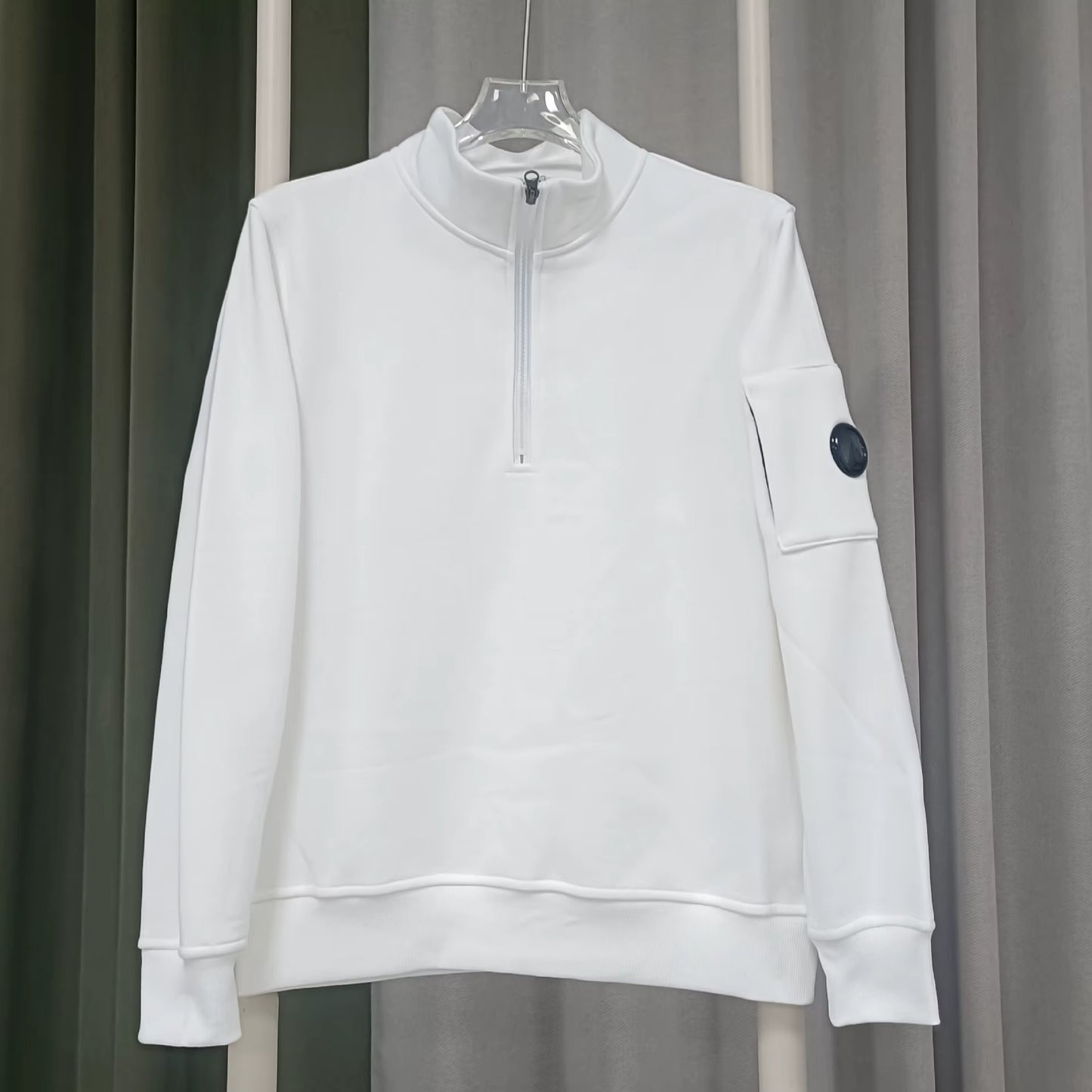 Gilet C.P Company Zip Quarter Blanc