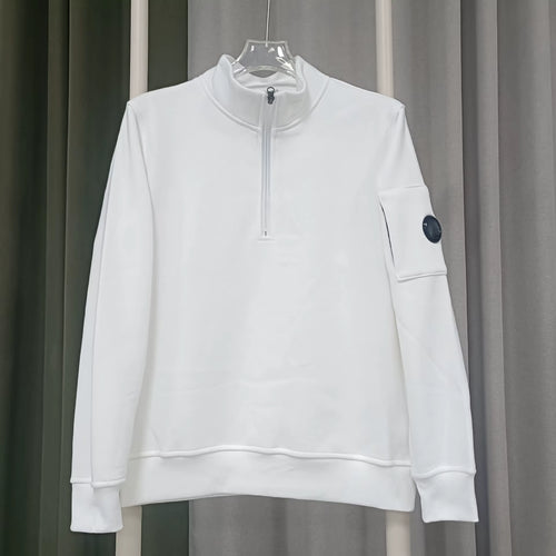 Gilet C.P Company Zip Quarter Blanc