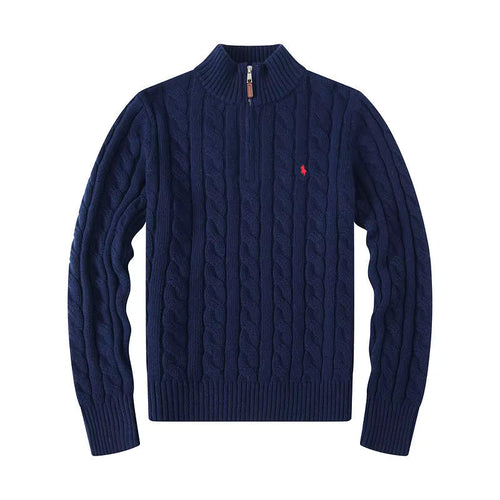 Quarter Zip Ralph Lauren Bleu Marine