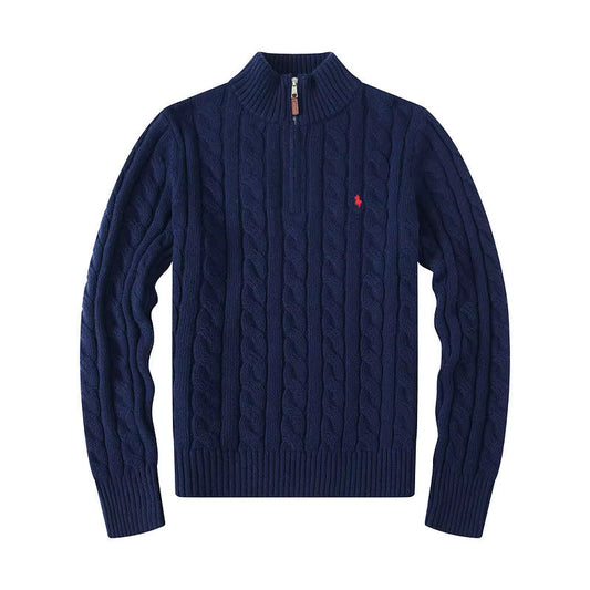 Quarter Zip Ralph Lauren Bleu Marine