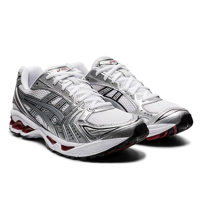 Asics Gel Kayano 14 Argent Et Rouge