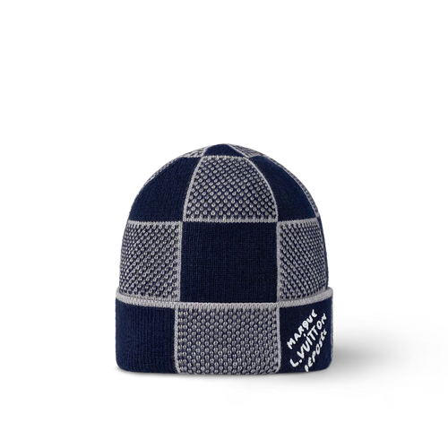 Bonnet et Écharpe Damier Heritage Bleu