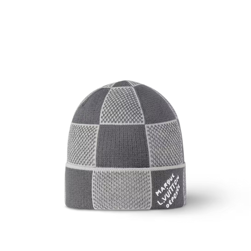 Bonnet et Écharpe Damier Heritage Gris