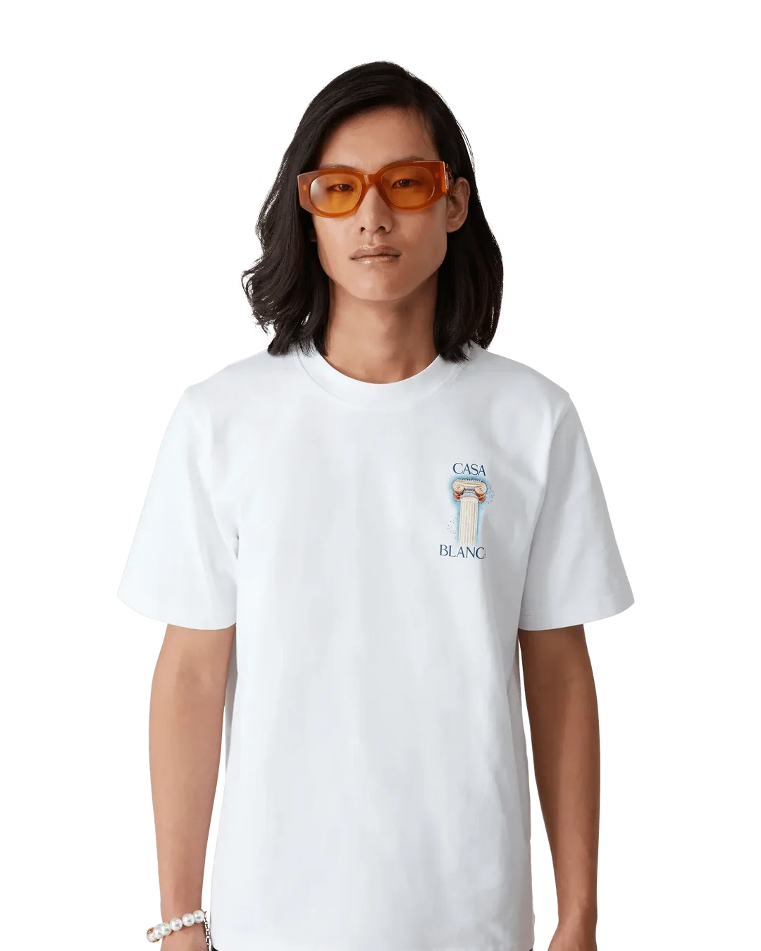 T-Shirt Casablanca La Colonne Blanc