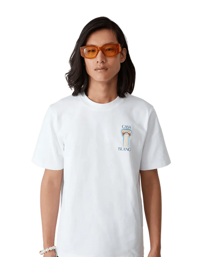 T-Shirt Casablanca La Colonne Blanc
