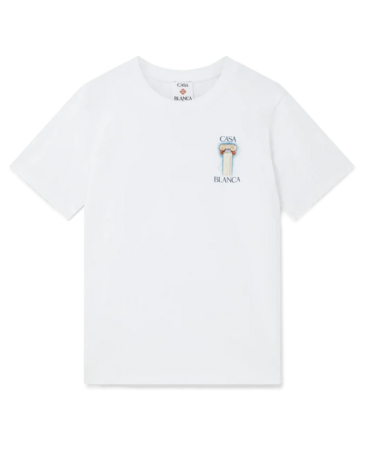 T-Shirt Casablanca La Colonne Blanc