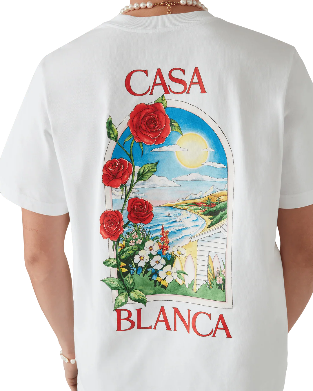T-Shirt Casablanca LA DAYS Blanc