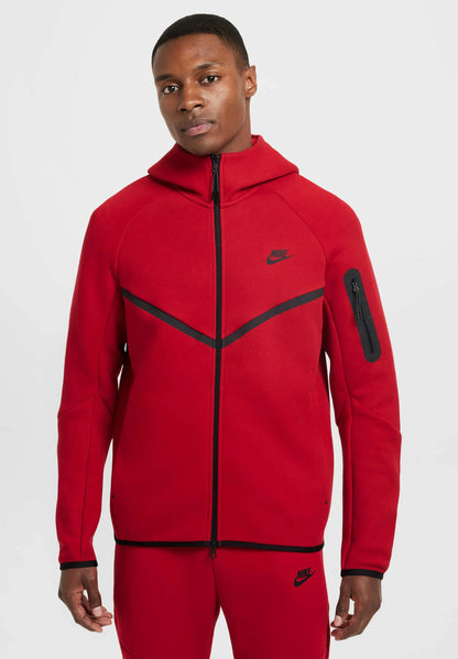 Nike Tech Fleece Zippé Rouge