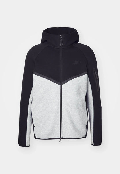 Nike Tech Fleece Zippé Noir Et Gris