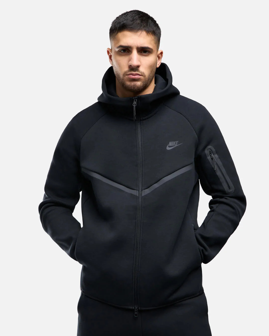 Nike Tech Fleece Zippé Noir