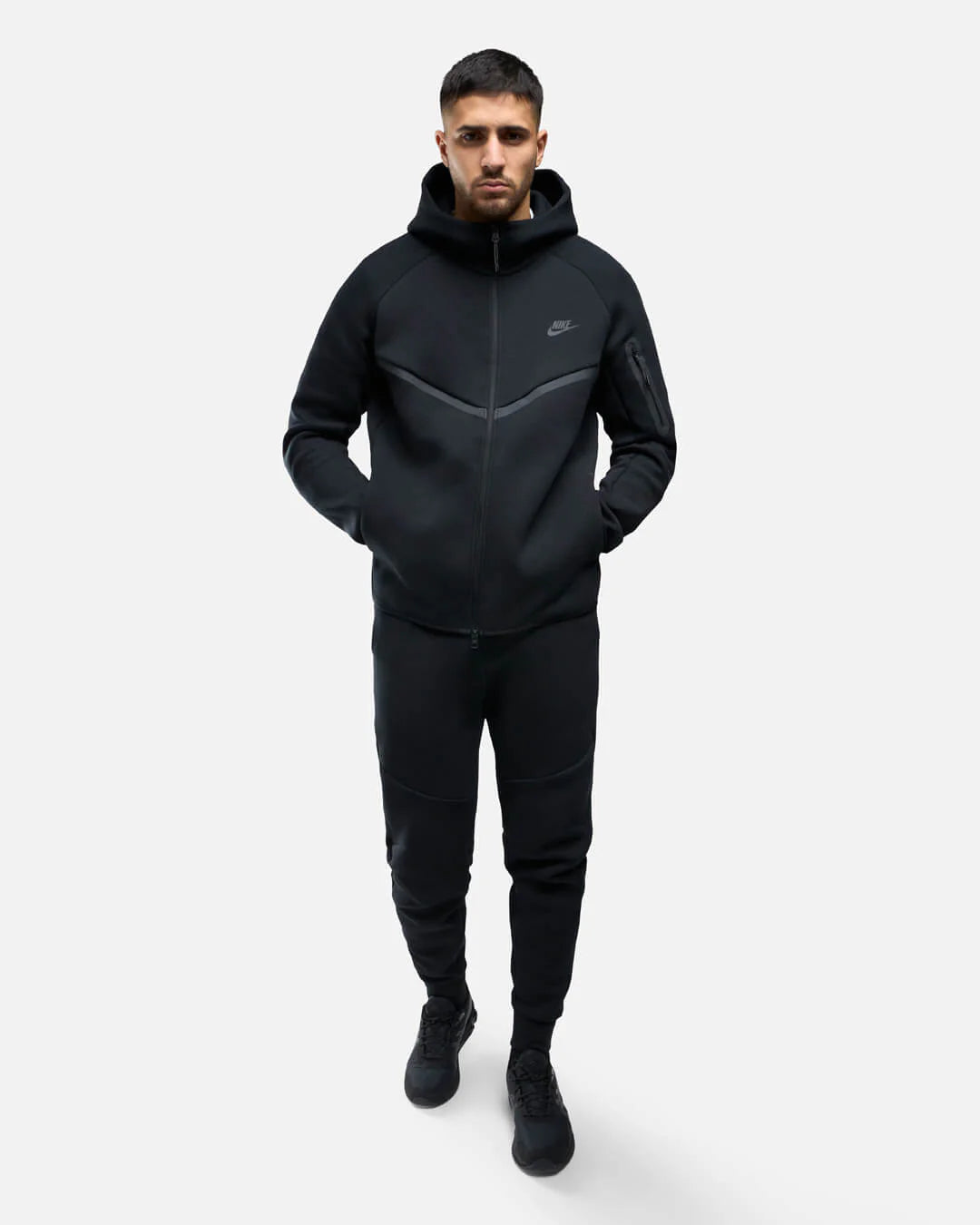 Nike Tech Fleece Zippé Noir