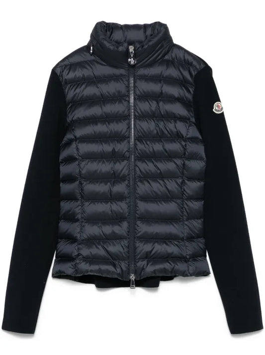 Moncler Cardigan Zippé à Design Matelassé