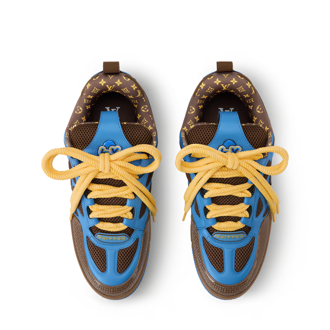LV Skate Marron Et Bleu