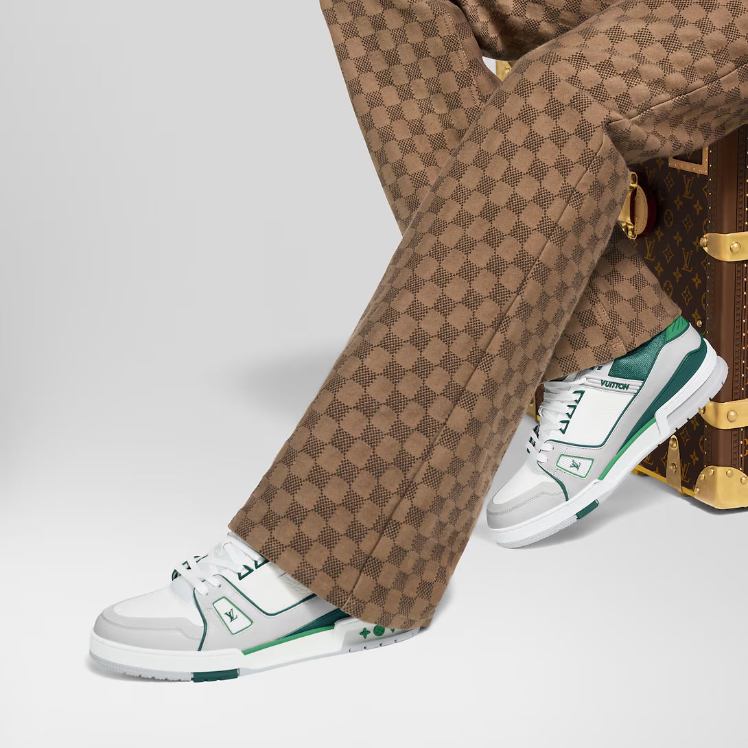 LV Trainer Gris Et Vert