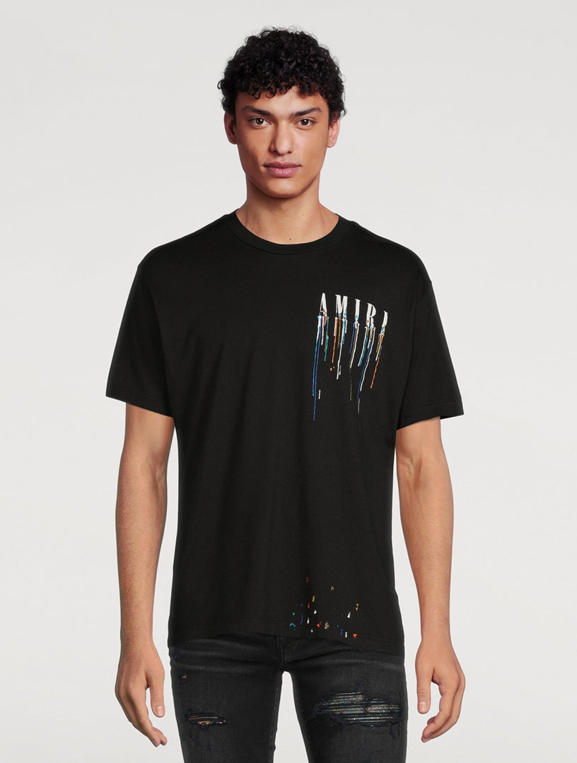 T-Shirt Amiri Noir Et Multicolore
