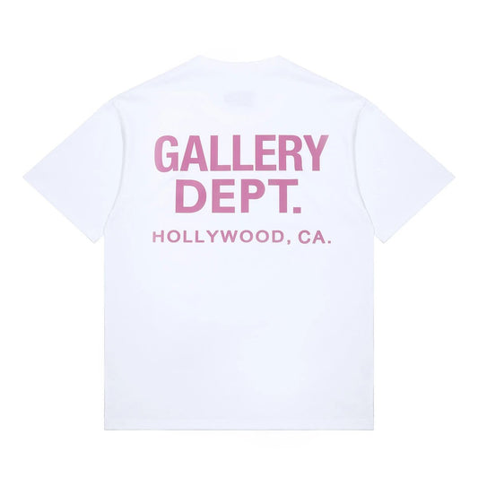 T-Shirt Gallery Dept. Blanc Et Rose