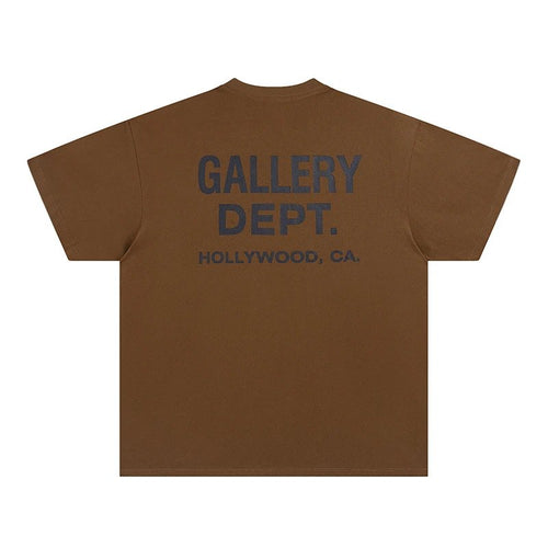 T-Shirt Gallery Dept. Marron Foncé Et Noir
